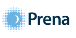 Prena logo featuring a blue circular dotted gradient symbol to the left of the word “Prena” in dark blue text.