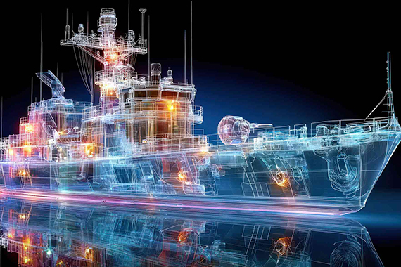 This is an AI generated Image of a futuristic ship provided by Adobe Stock Images